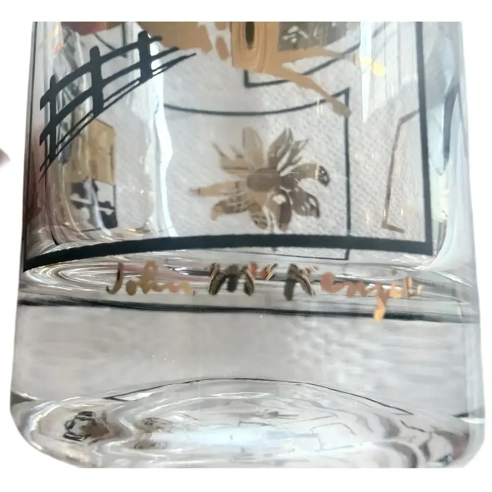 MCM Preakness Maryland High Ball Glasses Set of 8 Atomic Cocktail Retro Mad Men